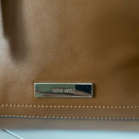 Nine West - Satchel Bag - Color: Cognac - Picture 3 of 6